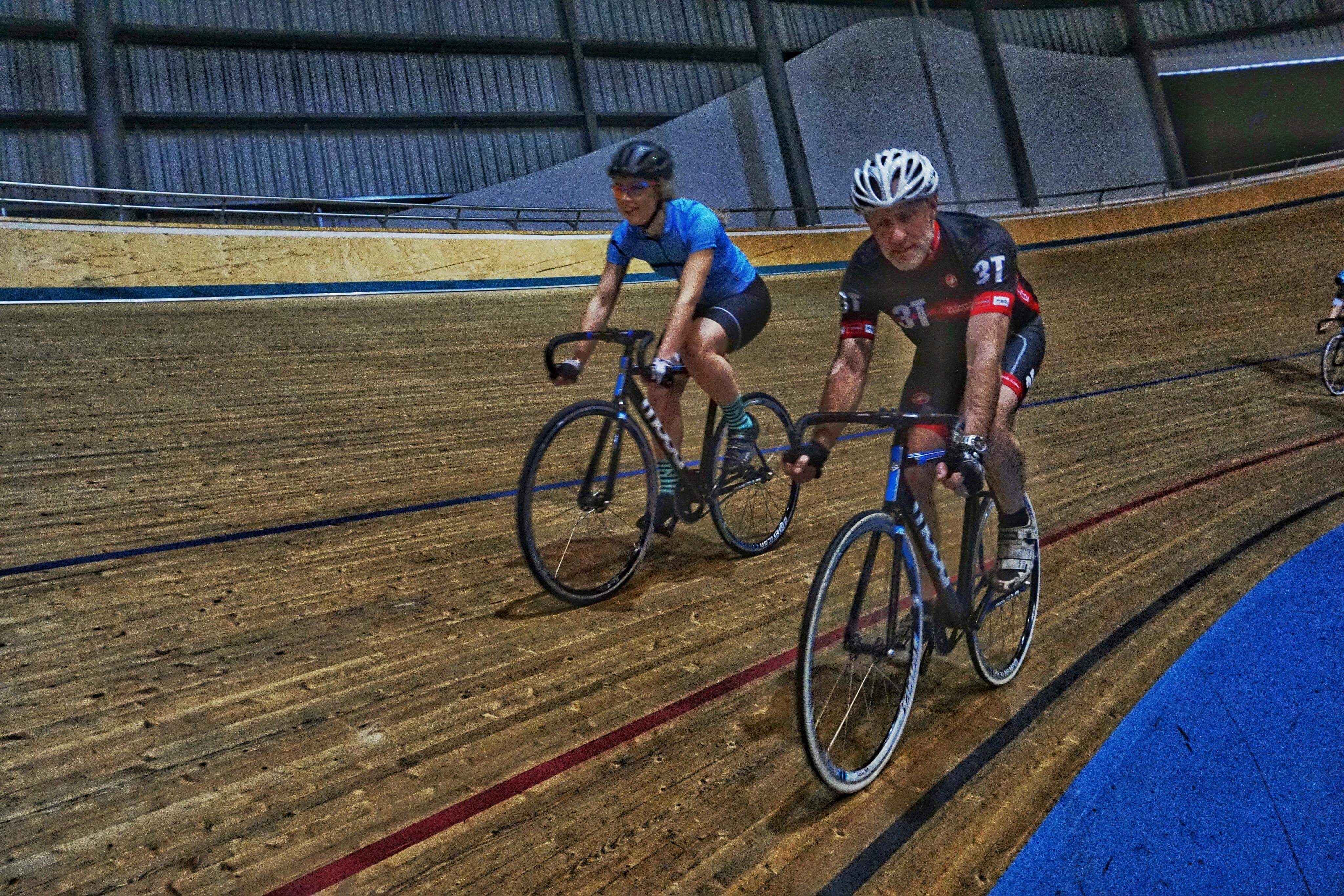 Kel at Accreditation stage 2 with coach