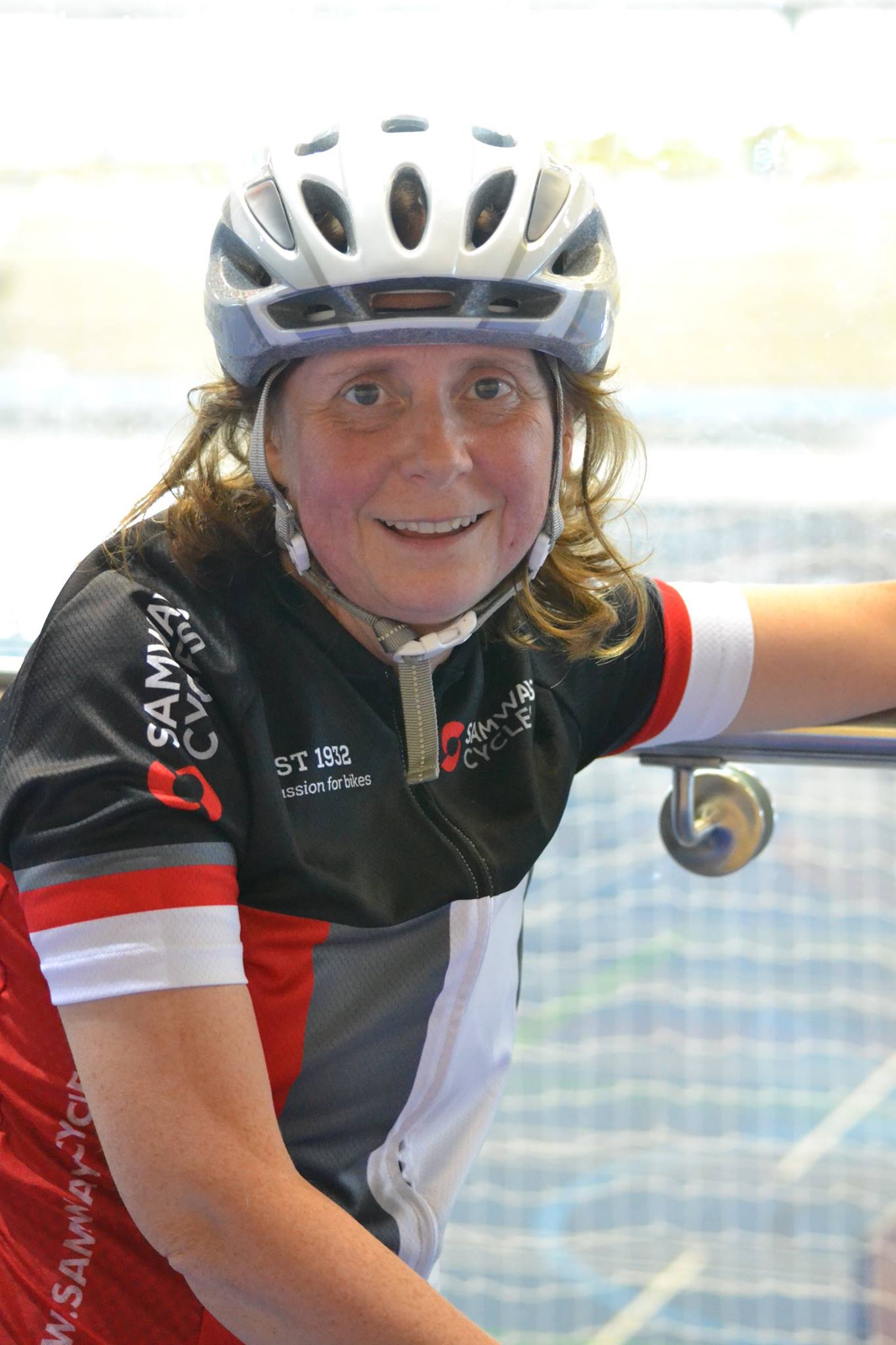 Emma Watson smiling at Derby Arena