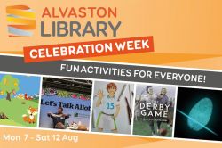 Alvaston Library celebration week Mon 7 to Sat 12 Aug