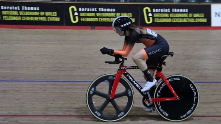 Hazel Wilkinson at the National Track Masters