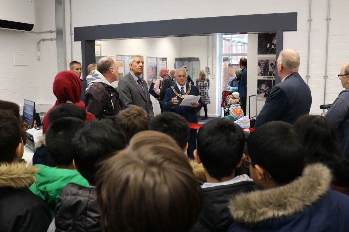 The Mayor opening normanton library 