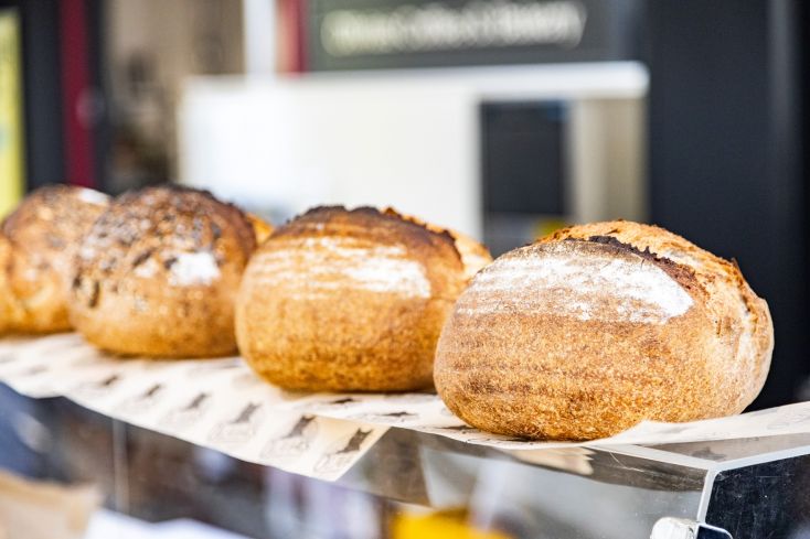 Fresh bread from Olivia's Coffee and Bakery