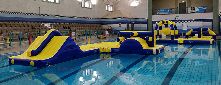 Atlantis Inflatable Atlantis is back at Queen's Leisure Centre | Derby Active
