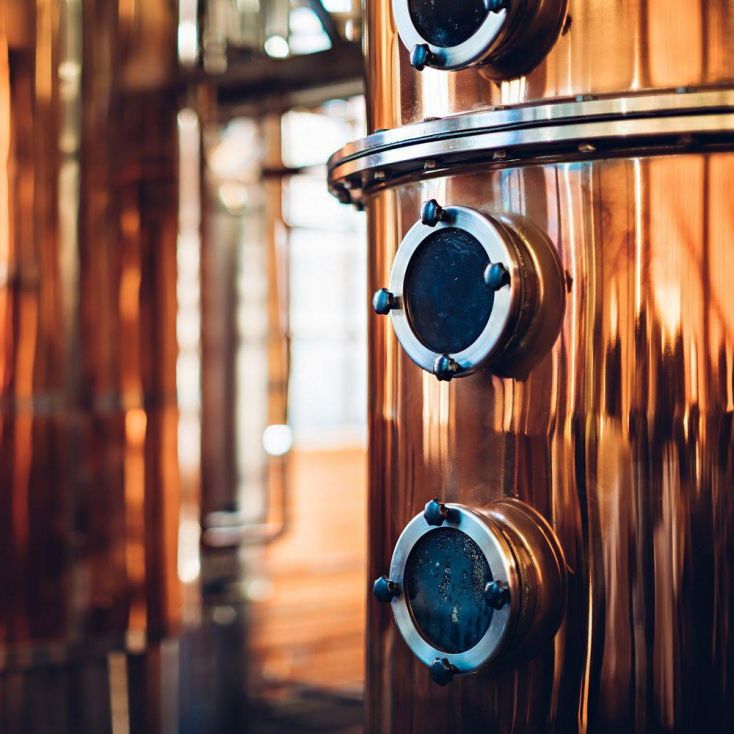 Copper distillery stills