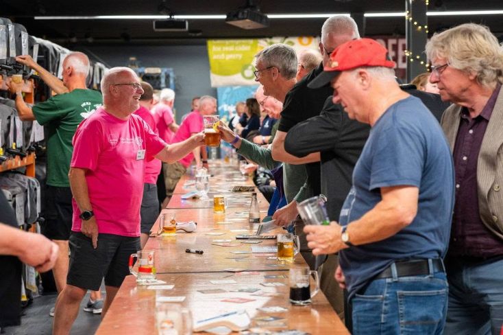 Customers at Derby Heritage Beer Festival