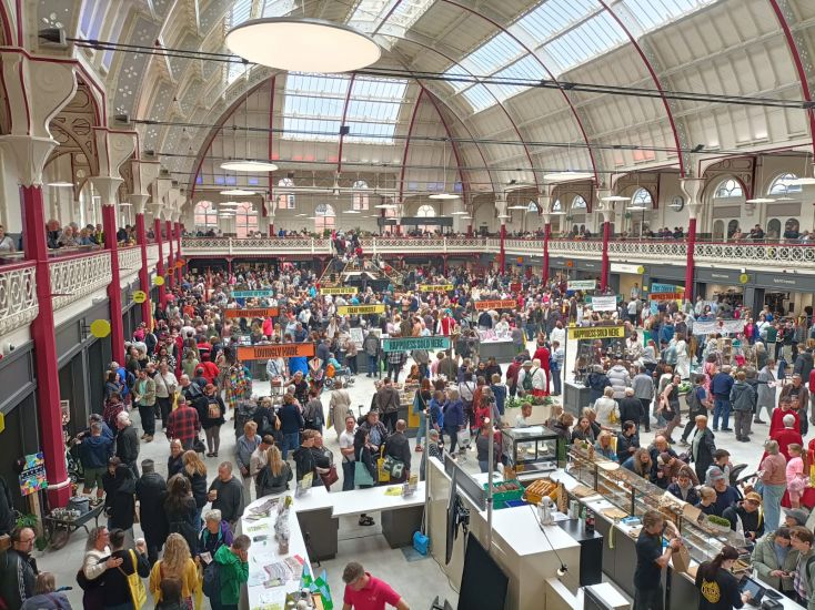 Market Hall opening day crowds